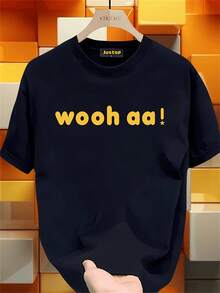 Nueva camiseta de manga corta para mujer de 180 g,% algodón - Camiseta casual versátil con estampado de verano para hombre - Camiseta con estampado de verano para parejas - Unisex - Regalo para vacaciones - Negro - Ver 2