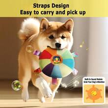 1PC Squeaky Dog Flying Disc Toy, Durable Chew-Resistant Interactive Fetch Play Disc, Flexible Wear-Resistant Elastic Material Not Easy Break Or Deform, Built-In Squeaky Sound Design Attract Pet Attention, Relieve Boredom And Improve Interactive Bonding, Lightweight Floating Design Suitable For Throwing, Catching And Outdoor Training Games, Perfect Interactive Entertainment Play Toy For Small Medium Large Dogs, Puppies And Household Pet Daily Outdoor Activity Use - Green - View 8