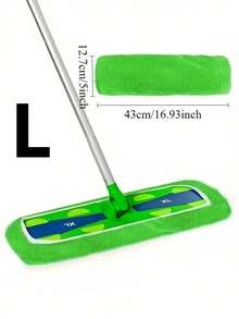 Rectangular Microfiber Mop Replacement Cloths, Reusable Cleaning Pads For Flat Mops, Easy To Install And Remove, Keeps Floors Clean And Streak-Free For Home Use. Christmas, Halloween, Easter, Thanksgiving, Holiday Season Gift - Green Mop Cloth - View 4