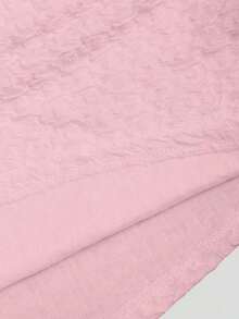 Camiseta de mujer de cuello halter liso, casual para uso diario estilo Y2K - Rosa Pálido - Ver 4