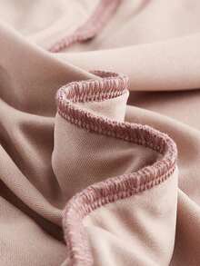 Vestido ajustado de hombros descubiertos fruncido lateral - Rosa vieja - Ver 6