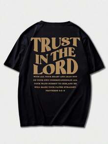 Graphic Tees Men Summer Collection Graphic Tees Men Summer Collection Graphic Tees Men Summer Collection Zrgoth Men's Casual, Versatile, Simple Faith-Inspiring Graphic Short-Sleeve T-Shirt Style Summer Outfit, Father's Day Graduation Independence Day, For Men Style Summer Outfit, Father's Day Graduation Independence Day, For Men Style Summer Outfit, Father's Day Graduation Independence Day, For Men - Black - View 5