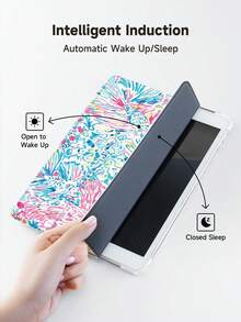 Ayotu 海洋水彩金鱼图案保护套,兼容 iPad Air 8(M4)2026(11 英寸)、Air 8(M4)2026(11 英寸)、10.2 英寸 2021/2020 第九/第八代,兼容三星 Galaxy Tab A8 10.5 英寸 2022(带笔槽),兼容 Kindle Paperwhite 第十二代 2024,支持自动睡眠/唤醒功能,时尚保护套。 - 彩色 - 查看 5