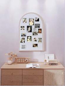 1pc Arched Felt Bulletin Board, Can Be Pinned On Wall For Notes, Office Message Board, Self-Adhesive Wall-Mounted Decorative Board, Removable Office/Classroom Bulletin Board, Reusable Creative Wall Notification And Task Board For Notes, Photo Posting, Poster Display, Desktop Organization, Holiday Decor, Wall Blemish Coverage, Schedule And Itinerary Planning, Learning Plan, Growth Record, Suitable For Bedroom/Study/Living Room/Office/Classroom/Dorm/Apartment - 1PC - View 2