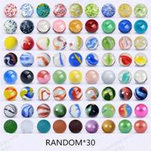 30/60/100pcs 1.6cm Colorful Transparent Glass Beads, Bouncy Marbles - Multicolor - View 8