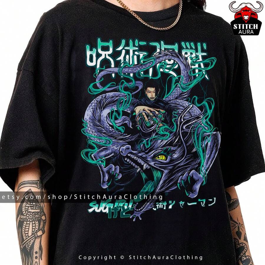 Regalo de camisa de cosplay de G1eto Suguru, merchandising de S1atoru Gojo, pendientes de JJK, póster de JJK, Nobara Kugisaki para Toji, camiseta de RyoM1en Sukuna, Megumi Fushiguro220g Cla-ssic Cotton T-Shirt - UniS-ex - The Shirt You A-lways NeededSuitable for all people, whether woM-en or M-enhigh-quality durable fabric suitable for all seans,ft to the touch but built to lastBreathabletops woM.en fall outfiT.S for woM.en vaC.Ation outfiT.S woM.en Easter, St. Patrick's Day costume - Negro - Ver 1