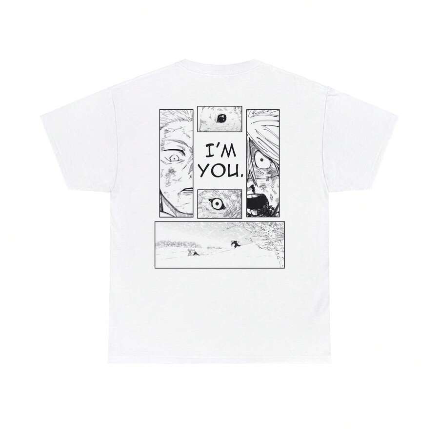 J1ujutsu Kaisen Itadori Yuji y Mahito Camiseta220g Cla-ssic Cotton T-Shirt - UniS-ex - The Shirt You A-lways NeededSuitable for all people, whether woM-en or M-enhigh-quality durable fabric suitable for all seans,ft to the touch but built to lastBreathabletops woM.en fall outfiT.S for woM.en vaC.Ation outfiT.S woM.en Easter, St. Patrick's Day costume - Blanco - Ver 1