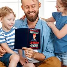 Fathers Day Card For Dad, Husband Dad Gift I For Fathers Day, Birthday Christmas Funny Humor Greeting Cards With Heartt Ma From Daughter, Son,,Wife Premium Quality Keepsake For Men - 海軍 - 查看 2