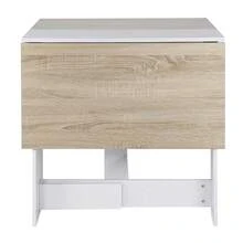Klappbarer Esstisch,Ausziehbarer Esstisch für 2-4 Personen, für Smalle Räume,Esszimmer, Küche,103x73,4x76 cm - Naturholzfarbe - Übersicht 5