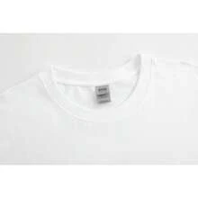 Camiseta con estampado de guitarra para festival de música, camiseta de manga corta casual de algodón puro para mujer, ajuste cómodo, conjuntos para hermanas, esencial para viajes al aire libre, camiseta de mujer, camiseta de primavera/verano. - Blanco - Ver 8