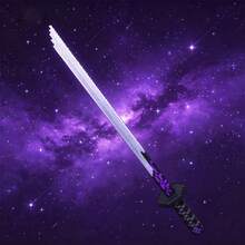 2-In-1 Blue & Purple Mini Building Block Knife Collectible Toy, Anime Merchandise, Handmade Stress Relief Decor - Multicolor - View 3