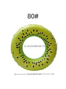 1pc Creative Kiwi Fruit Shaped Inflatable Swimming Ring, Summer Swimming Pool And Beach Floating Toy, Perfect Gift For Pool Party, Pool Float, Pool Lounger - Multicolor - View 15