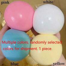 Large-Sized Slow-Rebound Squeezing Toys, Squishy, Sensory Toys Made Of PVC Material, Stress-Relieving Bobble Balls, OPP-Packaged Gifts, Stress Balls, Finger Toys, Adult Moisturizing Novelty Stress-Relieving Toys, Birthday Gifts, Party Decorations, Gift Box Fillers - 彩色 - 查看 5