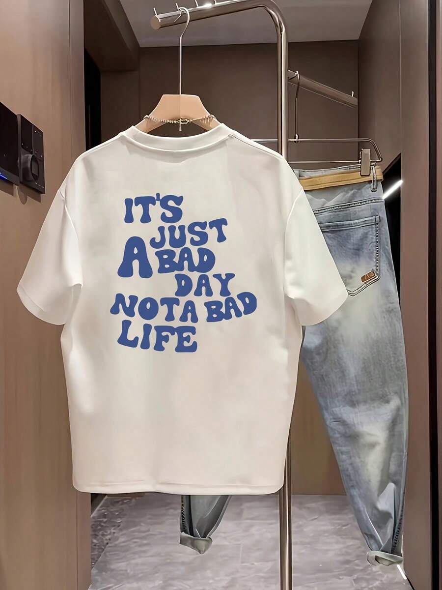 Nueva camiseta de manga corta para mujer de 180g,% algodón - Camiseta casual versátil con estampado de verano para hombre - Camiseta con estampado de verano para parejas - Unisex - Regalo para vacaciones - Blanco - Ver 1