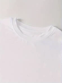 2079-Camiseta de moda con estampado creativo de mano de calavera, manga corta, cuello redondo, estilo casual, para verano y primavera, ropa de mujer GLF413-Camiseta unisex de estilo vintage urbano, holgada, de algodón, manga corta, cuello redondo, blusas para mujer. blusas.blusas casuales para dama. - Blanco - Ver 5