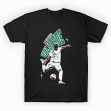 Federico Valverde T-Shirt unisex de la de algodón puro de alta densidad de 220 g. C-AmiS-eta uniS-ex 100 % aL-Godón de - Tejido de alta densidad. Apta para todo tipo de perS-onas, ya sean mujeres o hombres. Tejido duradero de alta C-Alidad apto para todas las estaciones, suave al tacto pero duradero. Tops transpirables. Conjuntos de otoño para mujer. Conjuntos de vaC-Aciones para mujer. Disfraz de Halloween para mujer. - Negro - Ver 6