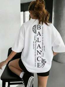 Camiseta de manga corta suelta con estampado de pareja |   Diseño exquisito |   Esencial de verano |   Fácil de combinar |   Muestra tu estilo - Camiseta unisex de algodón de manga corta y cuello redondo estilo vintage urbano - Blanco - Ver 6