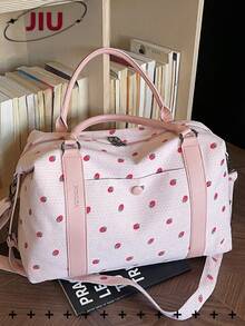 Túi tote nylon cỡ lớn họa tiết dâu tây, túi du lịch nhiều ngăn với ngăn đựng giày riêng, túi đựng đồ ướt và khô, túi tập gym đa năng, túi tập luyện nhẹ, phù hợp cho học sinh, bác sĩ, y tá, giáo viên, nhân viên văn phòng, chuyên gia kinh doanh, phòng tập gym, bệnh viện, du thuyền, trường học, sân bay, hoạt động ngoài trời, leo núi, tập luyện, làm việc, du lịch, cuối tuần, quà tặng ngày lễ, quà sinh nhật. - Nhiều màu - Xem 13