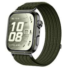 Tali Jam Tangan Tenun Bernapas untuk Fit5Pro, Tali Jam Tangan Nilon yang Dapat Diatur untuk Watch Fit4Pro, Tali Jam Tangan Nilon Tenun Bernapas untuk Fit5/4/3, Cocok untuk Wanita dan Pria, Sangat Cocok untuk Pelajar - Hijau Tentara - View 3