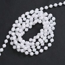 3/4/6/8mm圓形珍珠珠串 白色象牙色壓克力珠鏈 婚禮裝飾 DIY 婚禮派對珠寶配件 - 多色-1 - 查看 24