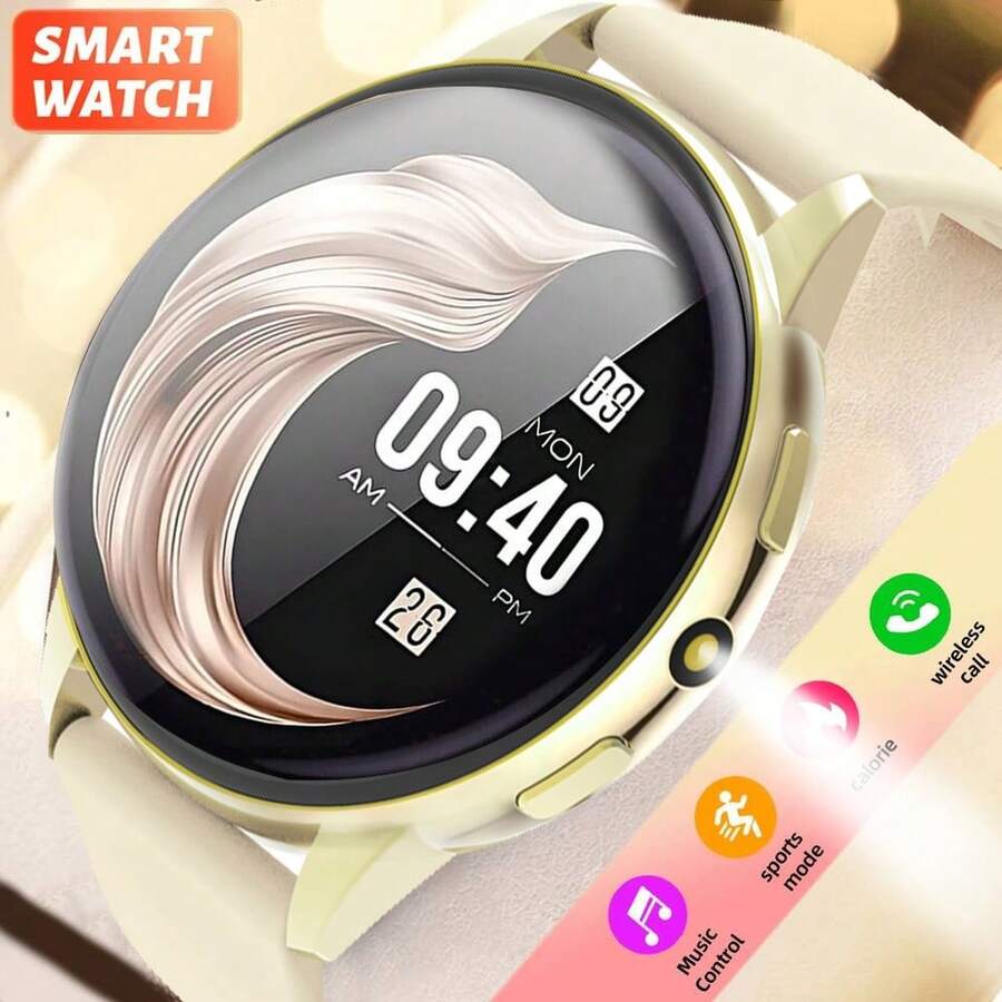 1.28" HD Display, Wireless Calling, Customizable Wallpaper, Compatible With Android & IOS, Includes Fitness Tracking, Message Alerts & Music Control, Interchangeable Straps, Suitable For Both Men And Women