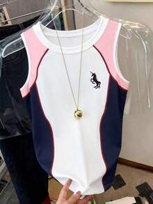 Camiseta de tirantes efecto denim para mujer - Multicolor 4 - Ver 4