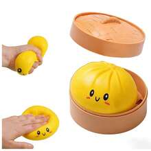 Glitter Dumpling Squishy - Random Glitter Dumpling Box, 10 Colors Dumplings Squishy Toy, More Surprises (Random-4PCS) - 彩色 - 查看 14