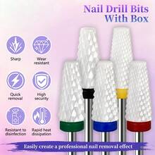 1pc Nail Drill Bit Professional Nail File For Gel Removal - Multicolor - View 2