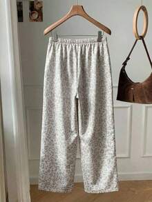 Pantalones casuales de mujer de lunares amarillos tejidos - Multicolor 4 - Ver 2