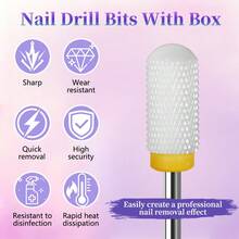 1pc Nail Drill Bit Professional Nail File For Gel Removal - Multicolor - View 9