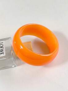 2026 European And American Fashion : Fashionable Women's Large Single-Color Bracelet, Round Design, Suitable For Daily Wear, Parties, And As A Gift. - Màu vàng - Xem 10