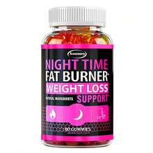 XEMENRY Nighttime Fat Burning Gummies - Boosts Metabolism, Belly Fat Burner, Weight Management, Plant Based For Digestion - 60pcs - 60 viên kẹo dẻo - Xem 8