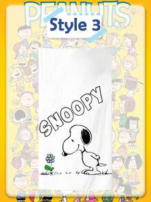 Khăn tắm biển Snoopy bán chạy nhất, chất liệu sợi siêu mịn, khăn tắm biển hoạt hình cho trẻ em, khăn thấm hút tốt cho mùa hè bên bờ biển. - hình chữ nhật - Xem 4