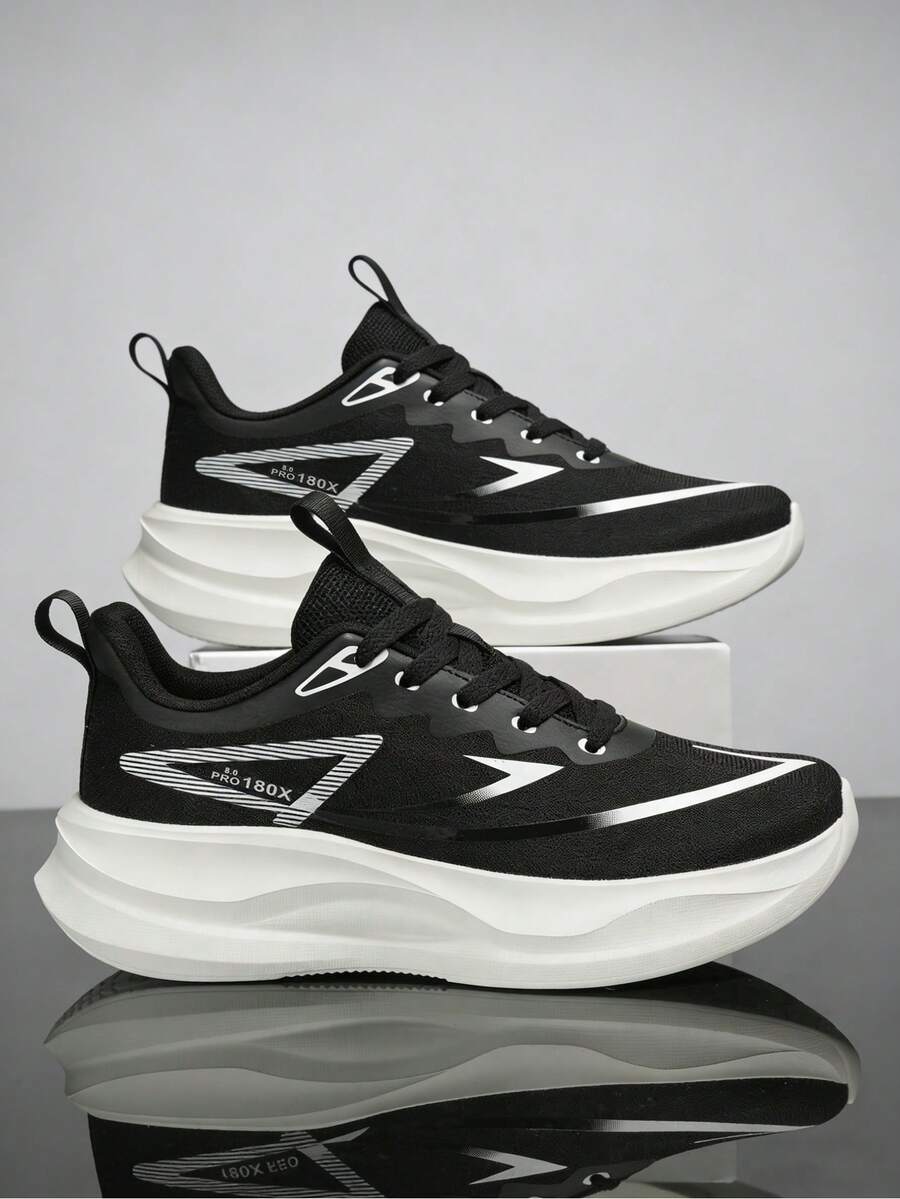 Lightweight Shock-Absorbing Rebound Running Shoes For Teens, Unisex Casual Breathable Carbon Plate Non-Slip Sneakers For Fitness Sports, Suitable For Various Terrains