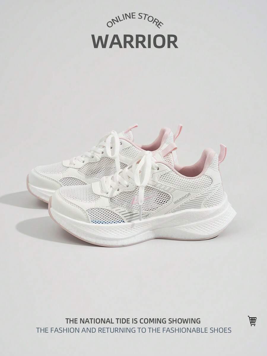 WARRIOR 1双女士系带运动休闲运动鞋，舒适轻便透气，适合户外跑步，时尚百搭，夏季必备