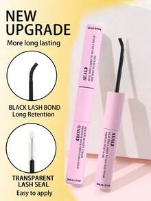 Kit de extensión de pestañas DIY con 320 piezas de rizo D, pestañas postizas individuales suaves y esponjosas de 30D-60D, incluye pegamento para pestañas, removedor y pinzas - Negro - Ver 8