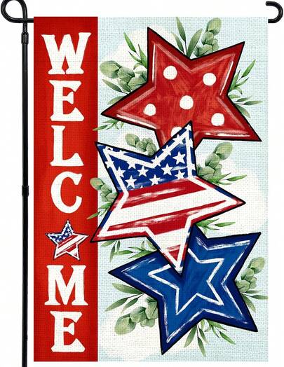 4th Of July Garden 12x18 Inch, Double Sided Yard Outdoor Decoration