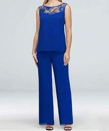 Women Two-Piece Outfits - Blue - View 3