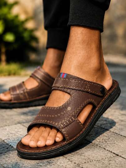 Sandalias Para Hombre Chanclas De Playa Hombre De PVC Impermeables Antideslizantes Con Suela Suave Calzado Casual De Verano Resistente Al Desgaste