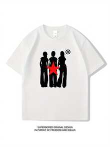 Women's T-Shirt For Spring And Summer - White - View 1