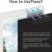 Modern Magnetic Closure Kit For Blinds, Plastic Magnetic Brackets, Curtain Closure Solution, Multifunctional Self-Adhesive Clips - 8 Pcs - View 4