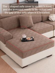 1 tấm bọc ghế sofa lưới xoay co giãn, bộ sản phẩm đa năng, bọc ghế sofa đa năng dùng được cả bốn mùa, chống mèo cào, thích hợp bảo vệ ghế sofa phòng khách hình chữ L và ghế sofa 1, 2, 3, 4 chỗ ngồi. - Bella - Nâu - Xem 10