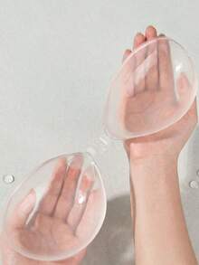 Lightweight Silicone Bra - No-Show & Secure, Perfect For Sheer & Tight Clothing - Clear - View 3