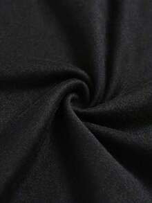 Camiseta de mujer con estampado de fantasma y calabaza de Halloween - Negro 2 - Ver 6