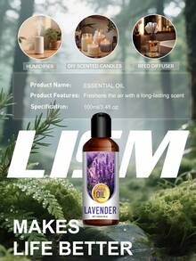 LISM 30ml/100ml 薰衣草精油，便攜精緻瓶裝，持久香氛，適用於臉部、頭髮與身體護理，擴香機、居家、車內與旅行，理想的節日禮物 - 薰衣草味道 - 查看 6