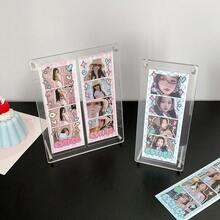 INS韩版透明“四格人生”桌面展示架，K-Pop粉丝学生宿舍桌面大相框展示架 - 多色 - 查看 2