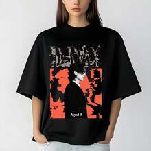 T-Shirt, Back To The T-Shirt, T-Shirt, Women's Shirts, Women's Sweatshirts, Sweater, Casual Blouse, Women's Summer, Prom Dresses - 黑色 - 查看 1