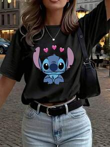 Women T-Shirts - Black - View 1