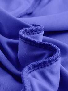 Vestido ajustado de hombros descubiertos fruncido - azul real - Ver 4