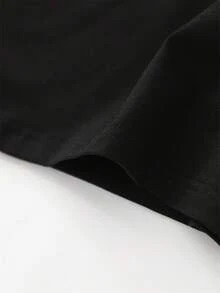 Women's T-Shirt For Spring And Summer - Black - View 4